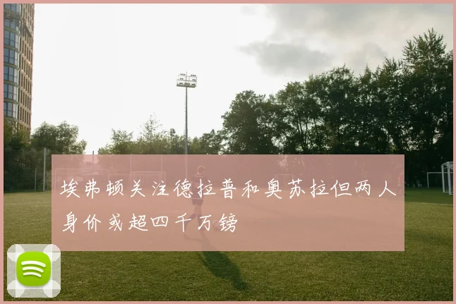 埃弗顿关注德拉普和奥苏拉但两人身价或超四千万镑